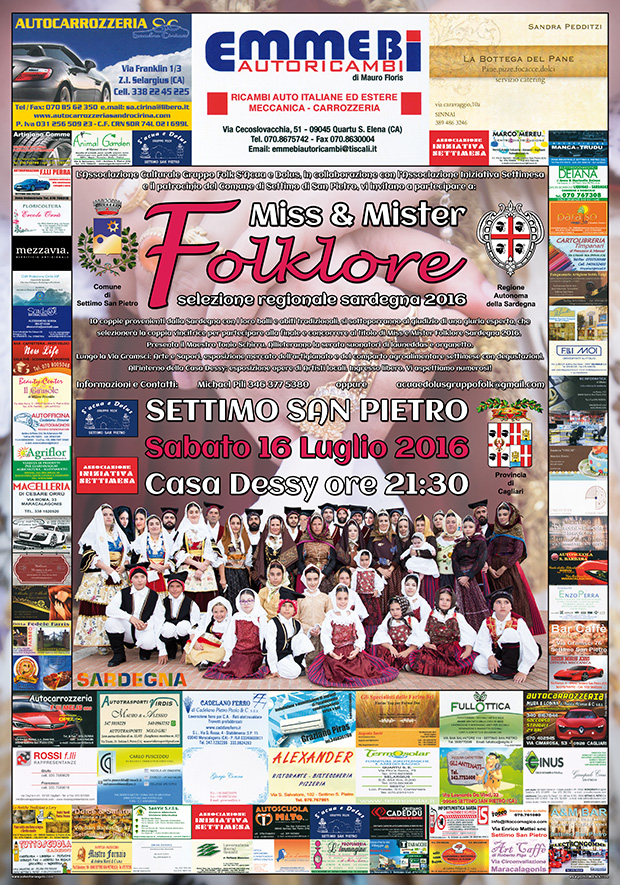 Miss & Mister Folklore 2016 - Settimo San Pietro - 16 Luglio 2016 - ParteollaClick