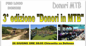 Banner Terza edizione di Donori MTB, giornata di attività sportive e tanto divertimento - Donori, Parco della Chiesetta Sa Defentza - Domenica 26 Giugno 2016 - ParteollaClick