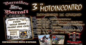 Banner Terzo Motoincontro e Festa della Birra dei Barraikers - Barrali - 25 e 26 Giugno 2016 - ParteollaClick