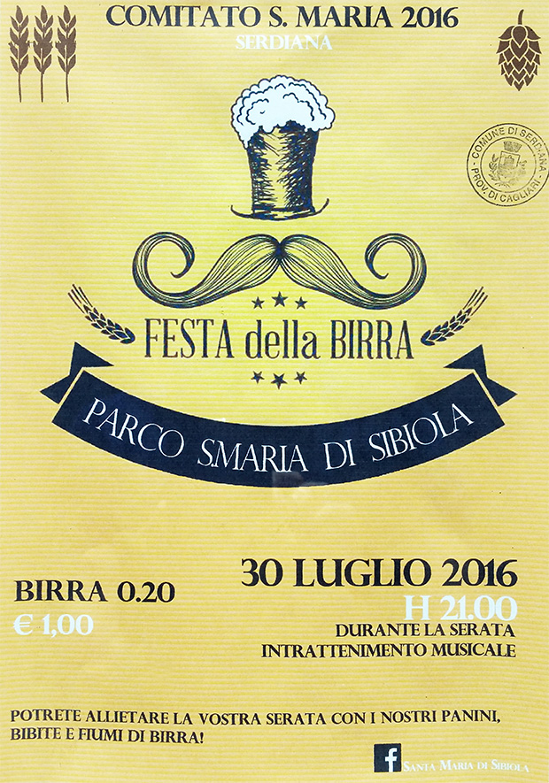 Festa della Birra al Parco di Santa Maria di Sibiola, in beneficenza per la festa 2016 - Serdiana - 30 Luglio 2016 - ParteolalClick