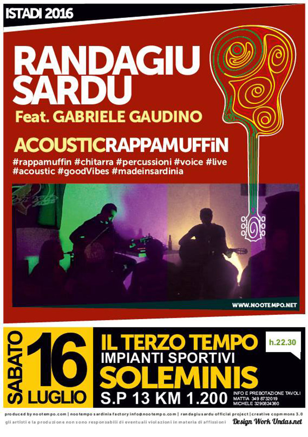 Live Music con Randagiu Sardu presso Il Terzo Tempo agli impianti sportivi comunali - Soleminis - 16 Luglio 2016 - ParteollaClick