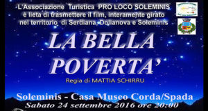 Baner Proiezione del Film La Bella Povertà di Mattia Schirru - Soleminis - 24 Settembre 2016 - ParteollaClick