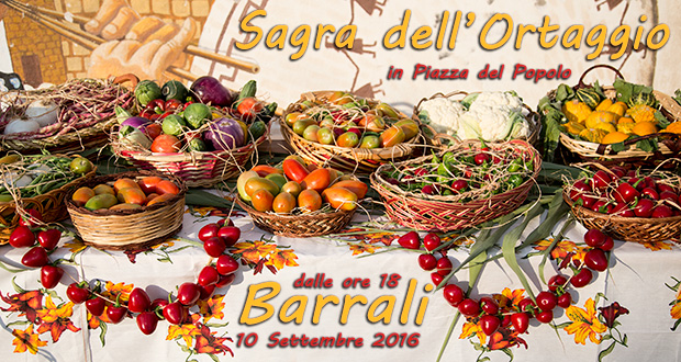 Banner Sagra dell'Ortaggio - Barrali - 10 Settembre 2016 - ParteollaClick