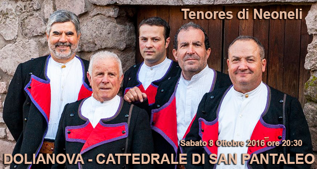 Banner Concerto dei Tenores di Neoneli - Dolianova, Cattedrale di San Pantaleo - 8 Ottobre 2016 - ParteollaClick