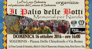 Banner Il Palio delle Botti Memorial per Nando - Soleminis - Domenica 16 Ottobre 2016 - ParteollaClick