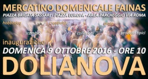 Banner Inaugurazione Mercatino Domenicale Fainas - Dolianova - 9 Ottobre 2016 - ParteollaClick