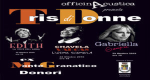 Banner Tris di Donne, Rassegna Artistica all'Ex Montegranatico - Donori - Sabato 15, 22 e 29 Ottobre 2016 - ParteollaClick