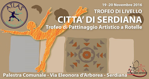 Banner Trofeo di Livello, Città di Serdiana, di Pattinaggio Artistico a Rotelle - Palestra Comunale - 19 e 20 Novembre 2016 - ParteollaClick