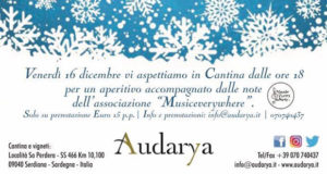 Banner Concerto di Natale 2016, con l'Associazione Musiceverywhere - Cantine Audarya Serdiana - 16 Dicembre 2016 - ParteollaClick