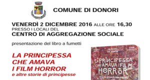 Banner Presentazione del libro a fumetti La Principessa che amava i Film Horror - Donori - 2 Dicembre 2016 - ParteollaClick