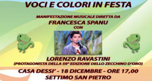 Banner Voci e Colori in Festa 2016 - Settimo San Pietro, Casa Dessy - 18 Dicembre 2016 - ParteollaClick