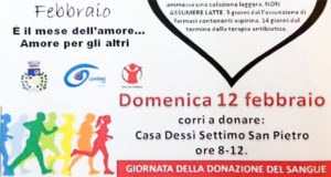 Baner Giornata della Donazione di Sangue 2017 - Settimo San Pietro, Casa Dessy - 12 Febbraio 2017 - ParteollaClick