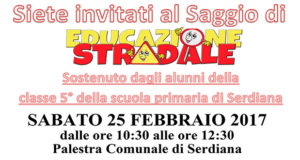 Banner Saggio di Educazione Stradale 2017 - Serdiana - Sabato 25 Febbraio 2017 - ParteollaClick