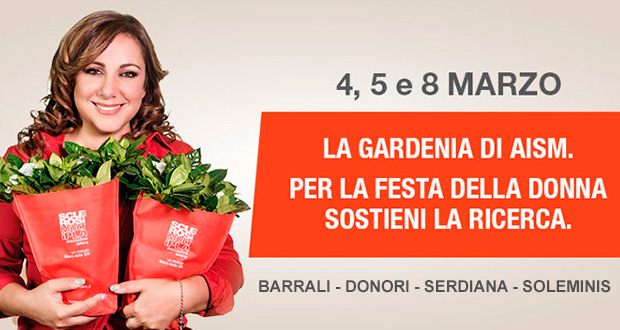 Banner La Gardenia di AISM 2017 nel Parteolla - Barrali, Donori, Serdiana e Soleminis - 4, 5 e 8 Febbraio 2017 - ParteollaClick