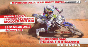 Banner Prima Prova del Campionato Sardo 2017 Motocross ASI - Dolianova, Crossodromo Perda Farinazza - 19 Marzo 2017 - ParteollaClick