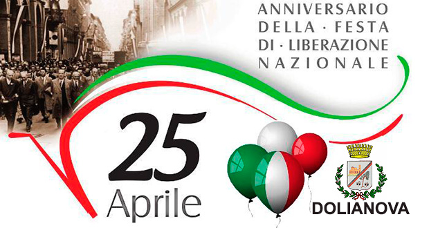 Banner 72° Anniversario della Liberazione - Dolianova, Piazza Brigata Sassari - 25 Aprile 2017 - ParteollaClick