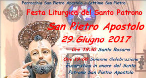 Banner Festa Liturgica in onore del Santo Patrono San Pietro Apostolo - Settimo San Pietro - 29 Giugno 2017 - ParteollaClick