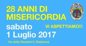 Banner Festa del 28° Anniversario della Fraternità della Misericordia del Parteolla - Dolianova - 1 Luglio 2017 - ParteollaClick