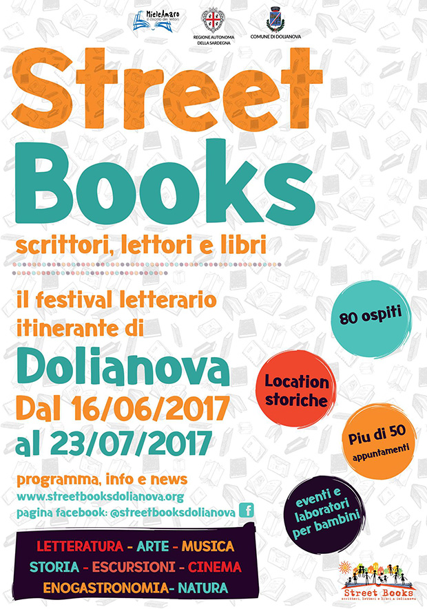 Festival letterario itinerante Street Books, scrittori, lettori e libri - Dolianova - Dal 16 Giugno al 23 Luglio 2017 - ParteollaClick