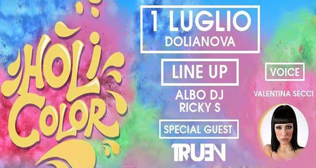 Banner Holi Color e Festa della Birra 2017 in Piazza Europa - Dolianova - 1 Luglio 2017 - U.S.D. Dolianova - ParteollaClick