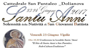 Banner Santu'Anni 2017, Solennità della Natività di San Giovanni Battista - Dolianova, Parrocchia di San Pantaleo - 23 e 24 Giugno 2017 - ParteollaClick