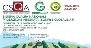 Banner Seminario Sistema qualità nazionale produzione integrata e GlobalGAP - Cantine Sociali di Dolianova - 8 Giugno 2017 - ParteollaClick