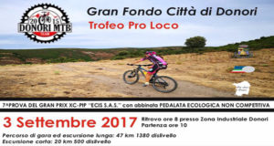 Banner 1° Gran Fondo Città di Donori, Trofeo Pro Loco, pedalata non competitiva - Donori - 3 Settembre 2017 - ParteollaClick