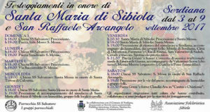 Banner Festeggiamenti in onore di Santa Maria di Sibiola e San Raffaele Arcangelo 2017 - Serdiana - Dal 3 al 9 Settembre 2017 - ParteollaClick