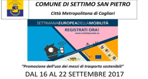 Banner Pedalata e convegno per la Settimana Europea della Mobilità - Settimo San Pietro - Domenica 17 e Venerdì 22 Settembre 2017 - ParteollaClick