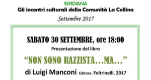 Banner Presentazione del libro Non sono razzista...ma... di Luigi Manconi - Comunità La Collina, Serdiana - 30 Settembre 2017 - ParteollaClick