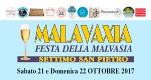 Banner Festa della Malvasia 2017 - Settimo San Pietro - Sabato 21 e Domenica 22 Ottobre 2017 - ParteollaClick