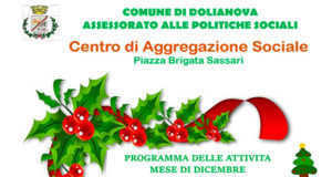 Banner Animazione Natale 2017, per bambini dai 3 ai 10 anni, al Centro di Aggregazione Sociale - Dolianova - Dicembre 2017 - ParteollaClick