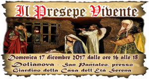 Banner Il Presepe Vivente 2017 a San Pantaleo - Dolianova, Giardino Suore Compassioniste Serve di Maria - 17 Dicembre 2017 - ParteollaClick