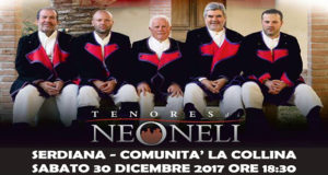 Banner Spettacolo con i Tenores di Neoneli, Gramsci, un 'Omine, una Vida - Comunità La Collina, Serdiana - 30 Dicembre 2017 - ParteollaClick