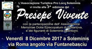 Banner Terza edizione del Presepe Vivente - Soleminis - Venerdì 8 Dicembre 2017 - ParteollaClick