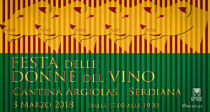 Banner Festa delle Donne del Vino 2018 alla Cantina Argiolas - Serdiana - 3 Marzo 2018 - ParteollaClick