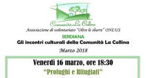 Banner Incontro Culturale Profughi e Rifugiati - Comunità La Collina, Serdiana - 16 Marzo 2018 - ParteollaClick