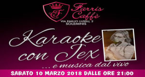 Banner Karaoke con Jex... e musica dal vivo al Farris Caffè - Soleminis - 10 Marzo 2018 - ParteollaClick