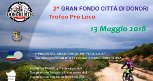 Banner 2° Gran Fondo Città di Donori, Trofeo Pro Loco, pedalata non competitiva - Donori - 13 Maggio 2018 - ParteollaClick