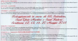 Banner Festeggiamenti Patronali del Santissimo Salvatore, Sant' Efisio e S'antì Isidoro - Serdiana - Dal 5 al 20 Maggio 2018 - ParteollaClick