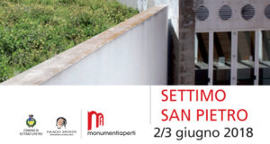 Banner Monumenti Aperti 2018 a Settimo San Pietro - 2 e 3 Giugno 2018 - ParteollaClick