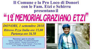 Banner 12° Memorial Graziano Etzi - Donori, Piazza Italia - 1 Settembre 2018 - ParteollaClick