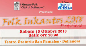 Banner Folk In Kantos, quinta edizione del Concerto di Musica Corale - Dolianova, Teatro Oratorio San Pantaleo - 13 Ottobre 2018 - ParteollaClick