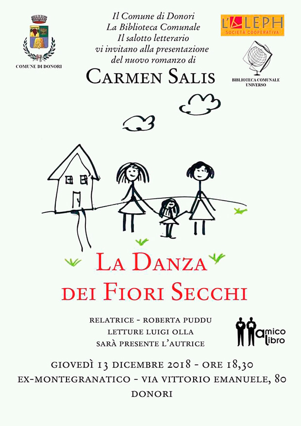 Presentazione del libro La Danza dei Fiori Secchi di e con Carmen Salis - Donori, Ex Montegranatico - 3 Dicembre 2018 - ParteollaClick