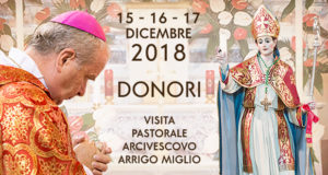 Banner Visita Pastorale dell'Arcivescovo di Cagliari S.E. Mons. Arrigo Miglio - Donori - 15, 16 e 17 Dicembre 2018 - ParteollaClick