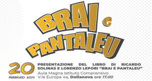 Banner Presentazione del libro BRAI E PANTALEU di Ricardo Solinas e Lorenzo Lepori - Dolianova - 20 Febbraio 2019 - ParteollaClick