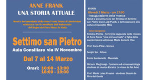 Banner Anne Frank una storia attuale, mostra della Anne Frank House di Amsterdam - Settimo San Pietro - Dal 7 al 14 Marzo 2019 - ParteollaClick