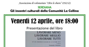 Banner Presentazione del libro Lavorare meno, Lavorare meglio, Lavorare tutti - Serdiana - 12 Aprile 2019 - ParteollaClick