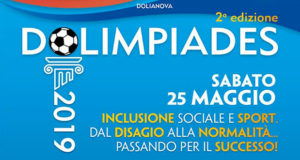 Banner 2ª edizione DOLIMPIADES, sport, impegno sociale, spettacoli, cabaret, musica e convegni - Dolianova - 25 Maggio 2019 - ParteollaClick