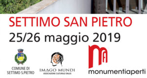 Banner Monumenti Aperti 2019 a Settimo San Pietro - 25 e 26 Maggio 2019 - ParteollaClick